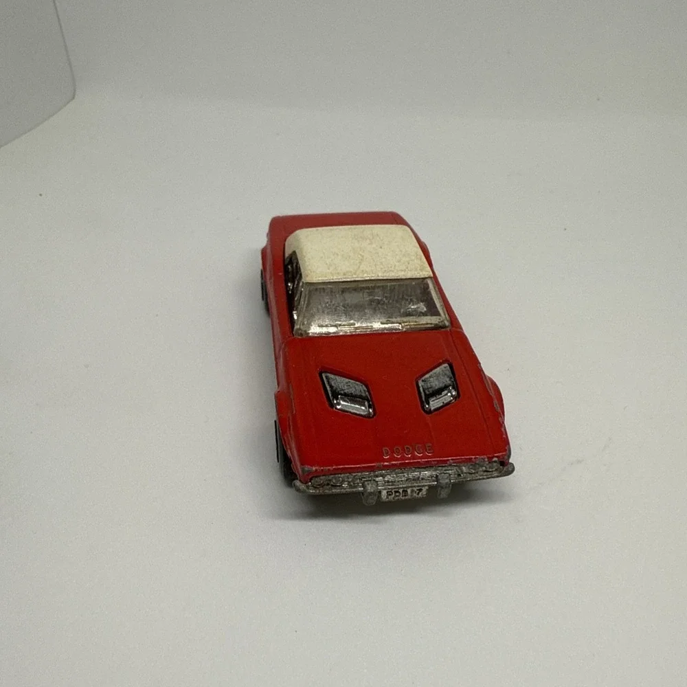 Vintage Red Dodge Challenger #1 1975 Matchbox Lesney Diecast Toy Car